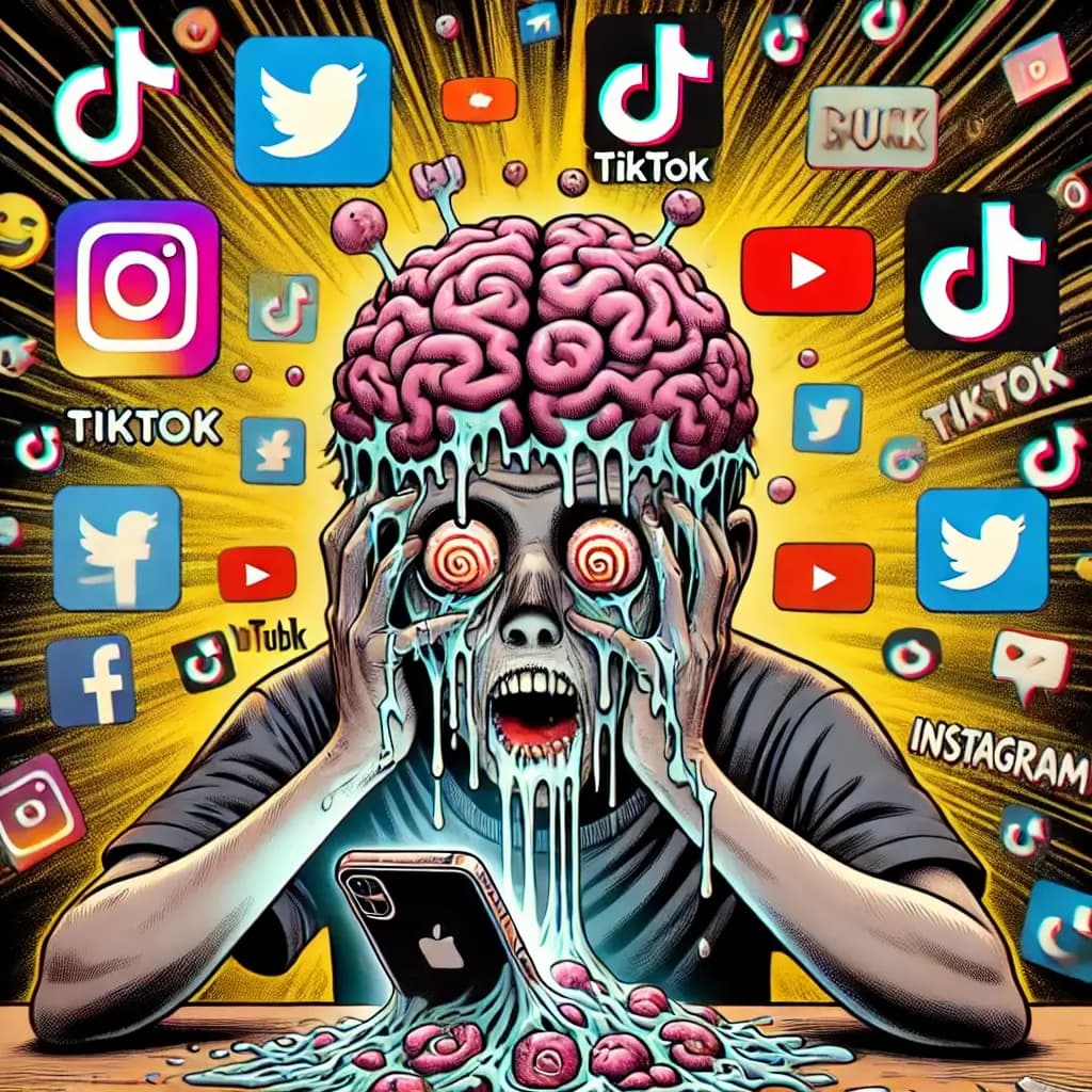 Visual representation of brain rot