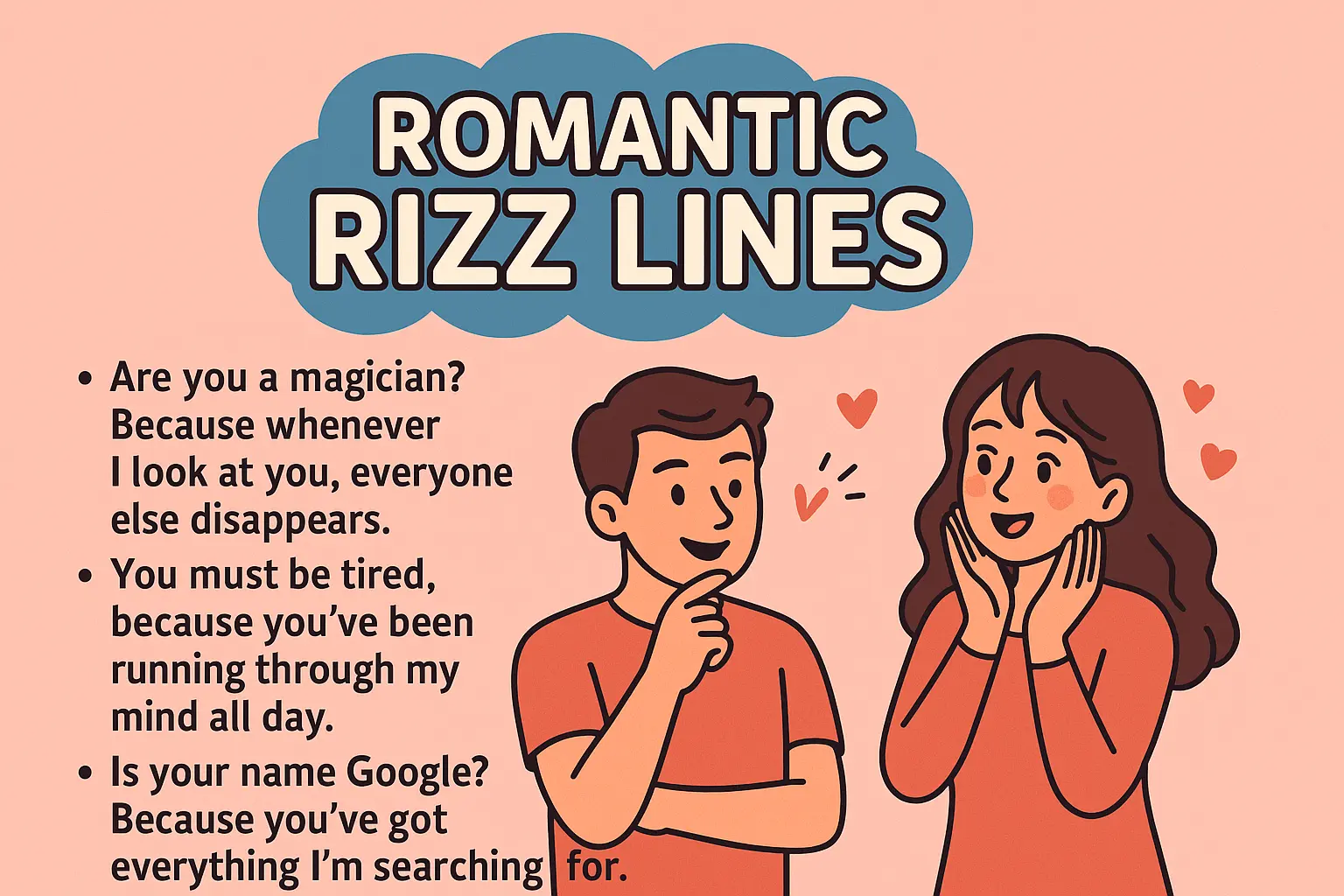 Romantic conversation illustration