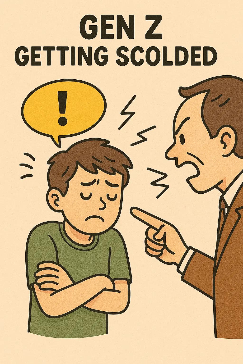 Visual representation of Gen Z criticism