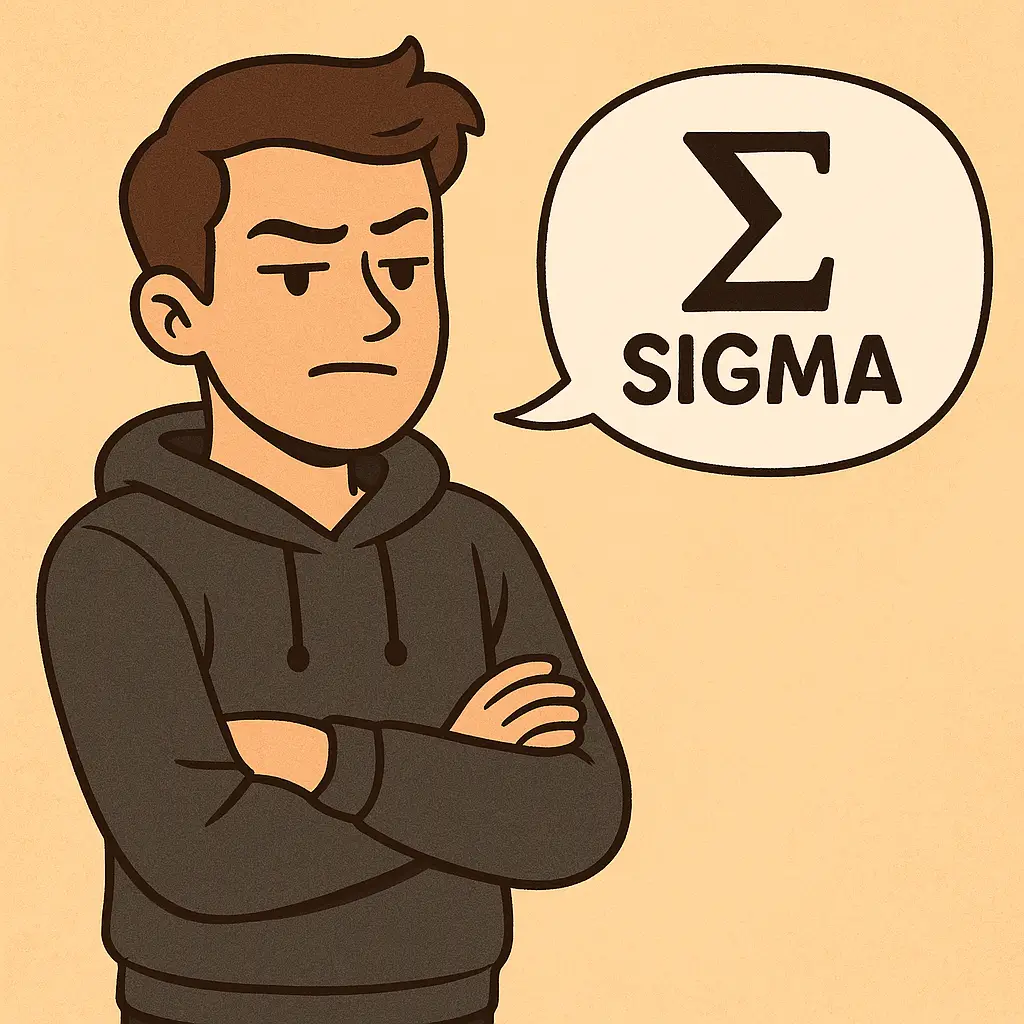 Visual representation of sigma male